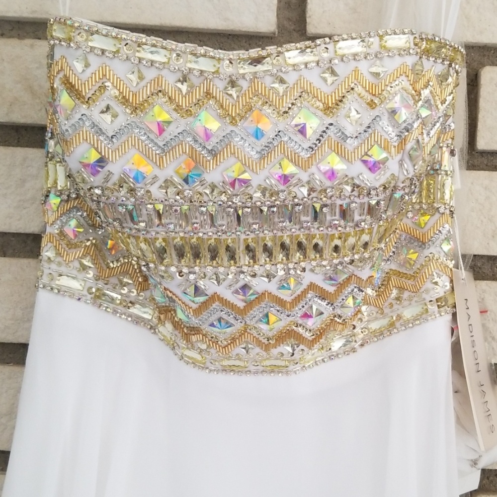 White formal gown